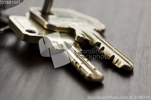 Image of Macro Shot of Keys on Top of the Table