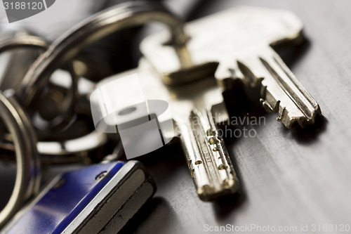 Image of Macro Shot of Keys on Top of the Table