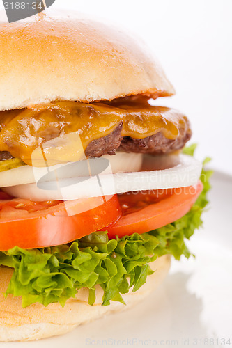 Image of Cheeseburger with cole slaw