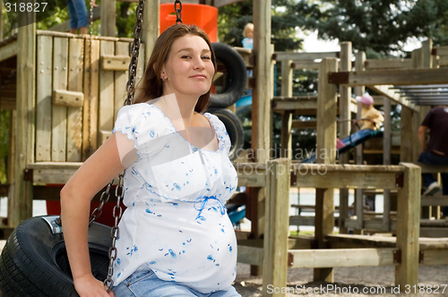 Image of Happy Pregnant woman