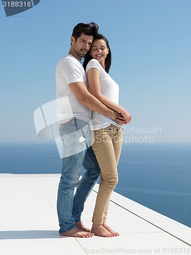 Image of happy young romantic couple have fun arelax  relax at home