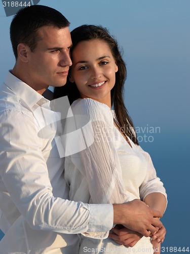 Image of happy young romantic couple have fun arelax  relax at home