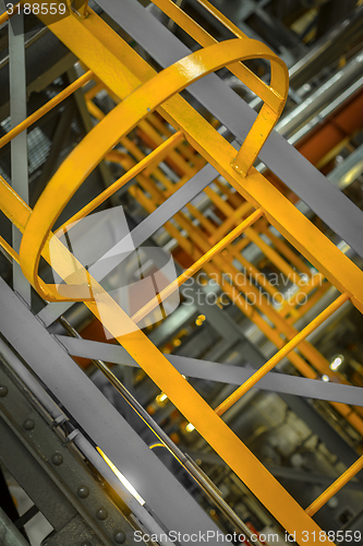 Image of Ladder in industrial interior