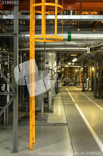 Image of Ladder in industrial interior