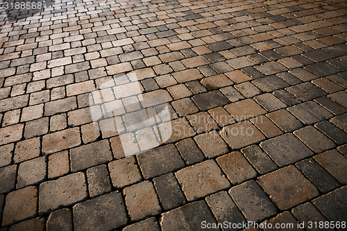 Image of Stone sidewalk angle shot