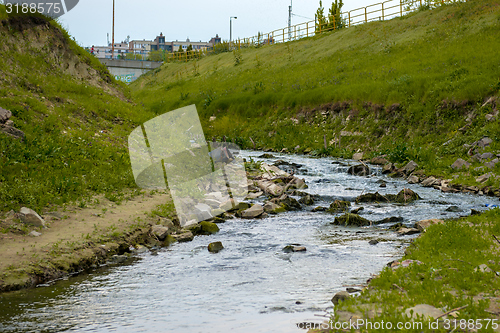 Image of Sewage Water flowing into the river