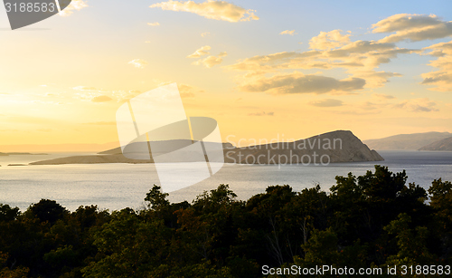 Image of Scenic view of a small island