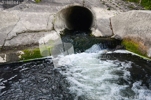 Image of Filth flowing out from sewage