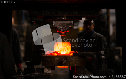 Image of Hot iron in smeltery