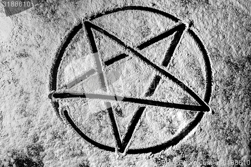 Image of Pentagram closeup photo