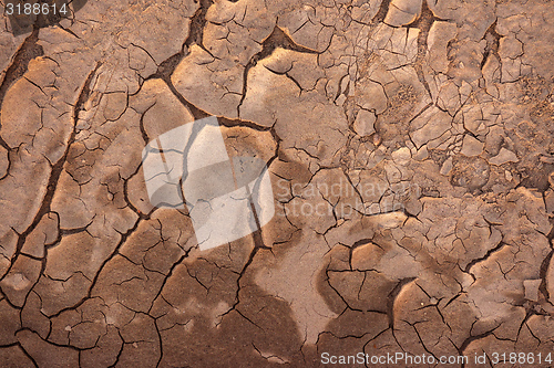 Image of Dry soil closeup before rain