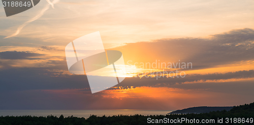 Image of Coastline with horizon and sky