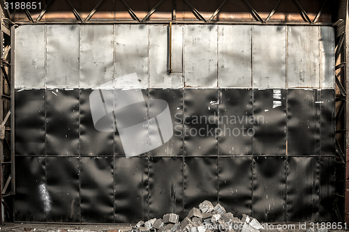 Image of Steel background in factory