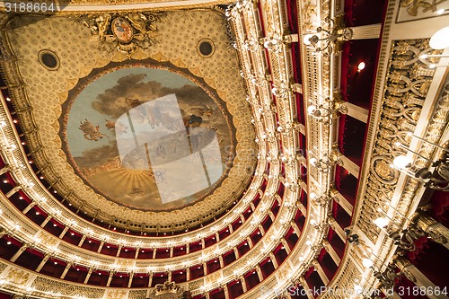 Image of Teatro San Carlo, Naples opera house, Italy