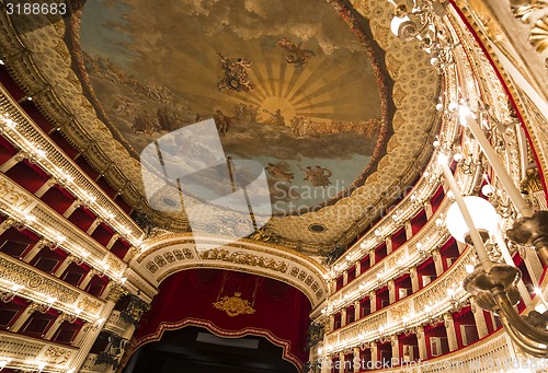 Image of Teatro San Carlo, Naples opera house, Italy