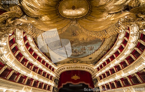 Image of Teatro San Carlo, Naples opera house, Italy