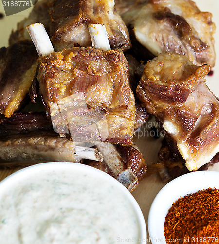 Image of ribs with sauce