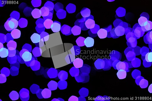 Image of Night background with unfocused lights