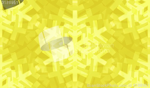 Image of Shiny Lemon Snowflakes Seamless Pattern for Christmas Desing