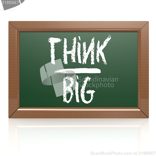 Image of Think Big written with chalk on blackboard