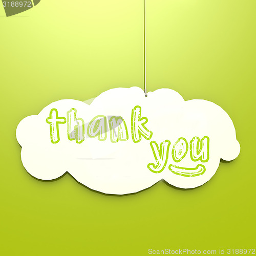 Image of Thank you word 