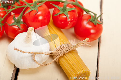 Image of Italian basic pasta ingredients