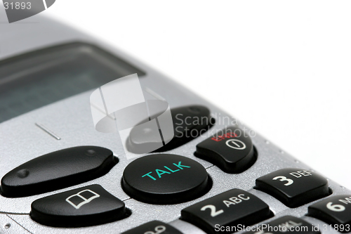 Image of wireless phone macro on white