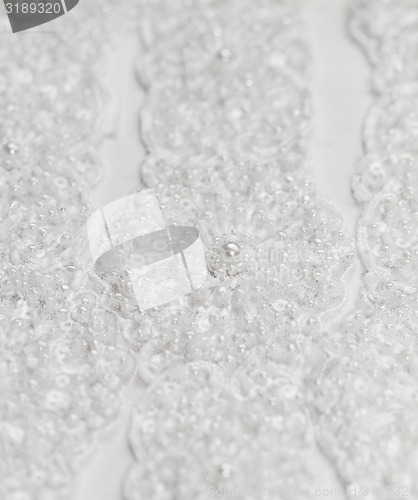 Image of Detail of wedding lace