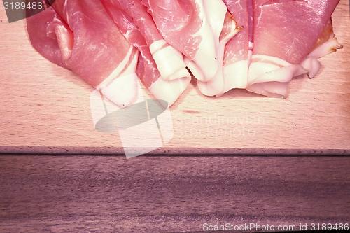 Image of sliced pork ham