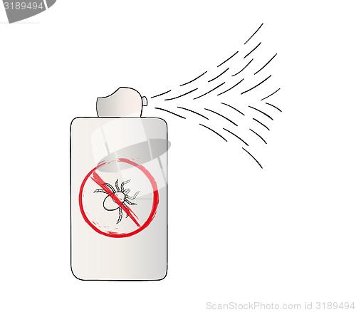 Image of spray with no tick symbol