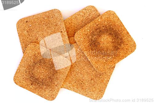 Image of cork drink coasters