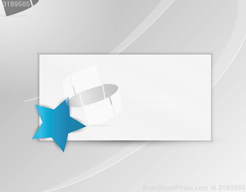 Image of star with blank paper