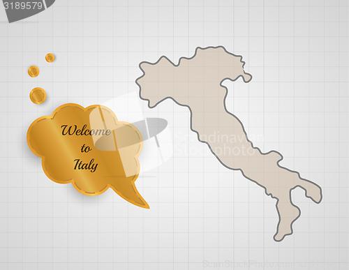 Image of welcome to italy