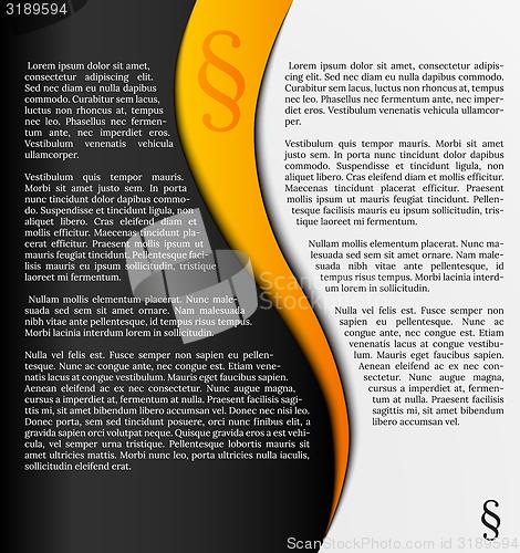 Image of infographics with paragraph symbol