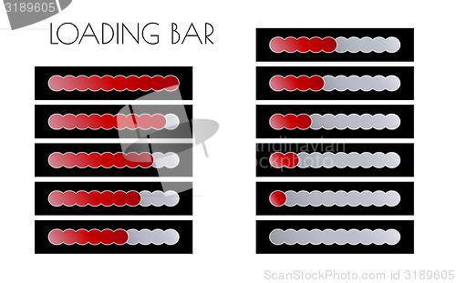 Image of red loading bars