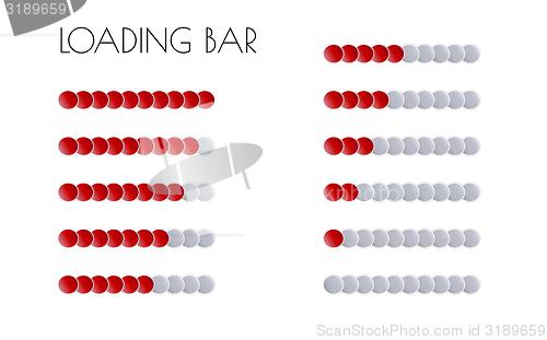 Image of red loading bars