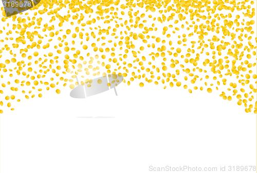 Image of falling gold confetti