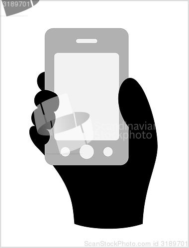 Image of phone in human hand