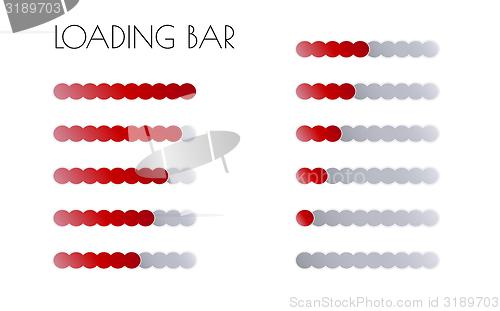 Image of red loading bars