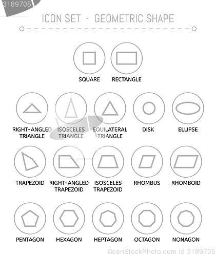 Image of icons with geometric shapes