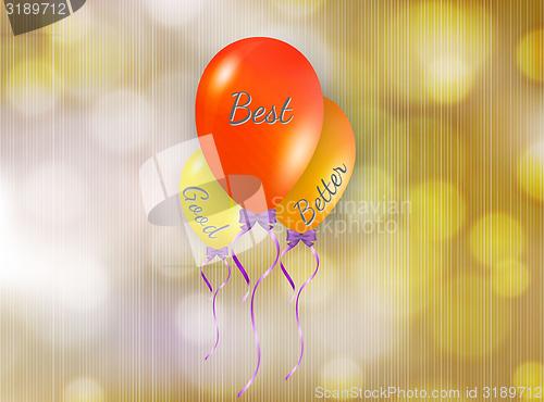 Image of good better and best balloons