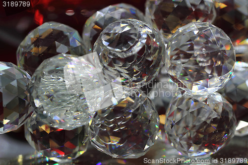 Image of glass crystals background