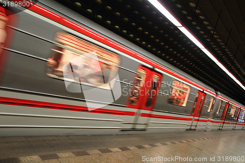 Image of prague subway station