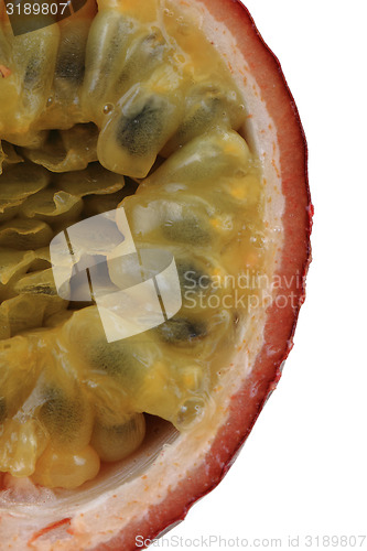 Image of half of passion fruit