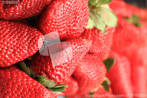 Image of strawberries background
