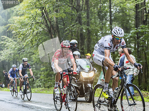 Image of Cyclists Climbing Col du Platzerwasel - Tour de France 2014