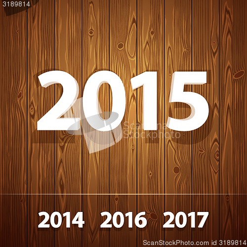 Image of Simple 3D 2015  on Wooden Background