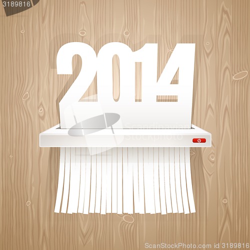 Image of Paper 2014 is Cut into Shredder
