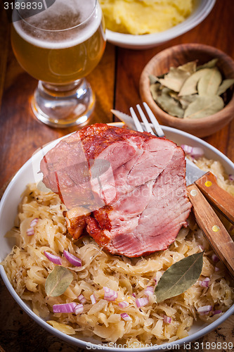 Image of Smoked pork with cabbage