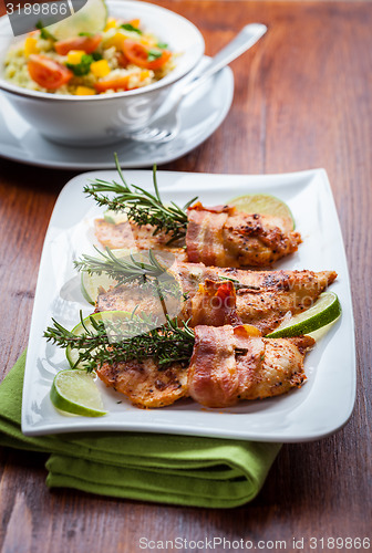 Image of Chicken breast with and couscous salad